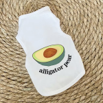 Canotta per cane e gatto con stampa avocado "Alligator Pear"