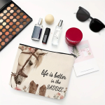 Pochette portaoggetti, custodia per trucchi ed accessori viaggio - 22 x 14 cm