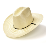 Western Express Cappello da Cowboy in paglia con fascia in cordoncino