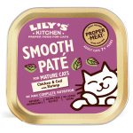 Lily's Kitchen Smooth Paté Chicken, Cod & Shrimps for Mature Cats - vaschetta da 85 gr