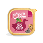 Edgard & Cooper Cibo Umido in Vaschetta per Cuccioli con Anatra e Pollo - 150 gr